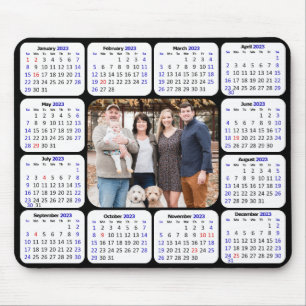 2023 Calendar Custom Foto Modern Simple Mousepad