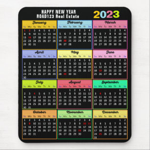 2023 Calendar Minimum Custom Business Mousepad