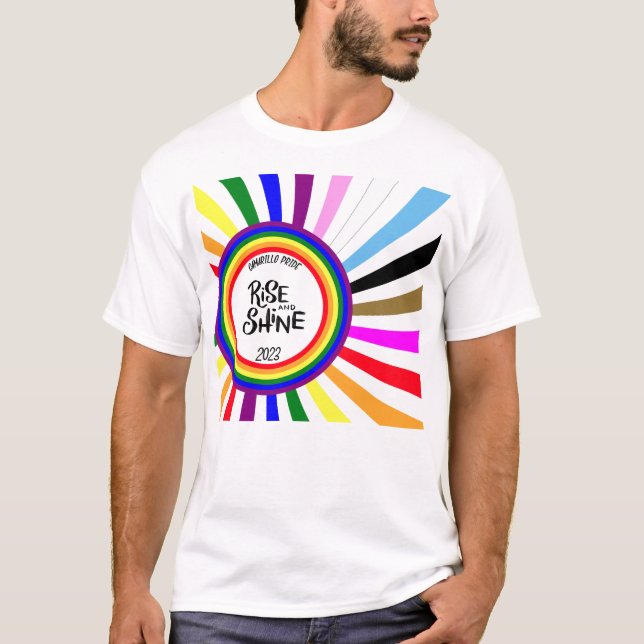 2023 Camarillo Pride Rise and Shine T-Shirt (Vorderseite)