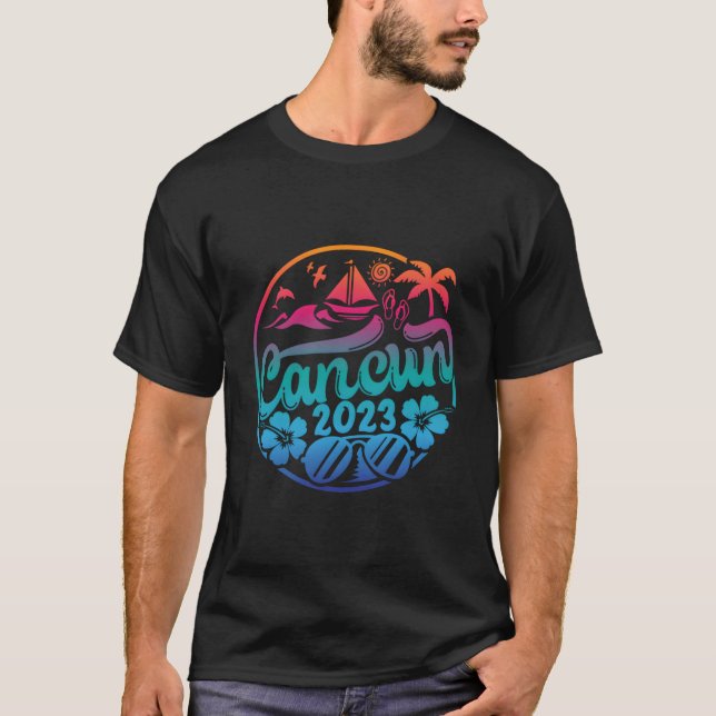 2023 Cancun Family Vacation Beach Matching Group T-Shirt (Vorderseite)