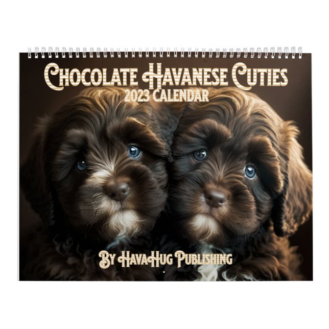 2023 Chocolate Havanese Puppy Calendar by HavaHug Kalender (Titelbild)