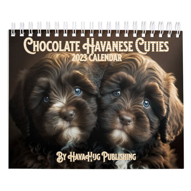 2023 Chocolate Havanese Puppy Calendar von HavaHug Kalender (Titelbild)