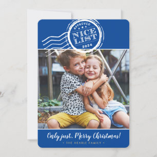 2023 CHRISTMAS FOTO lustige schöne Liste Briefmark Feiertagskarte
