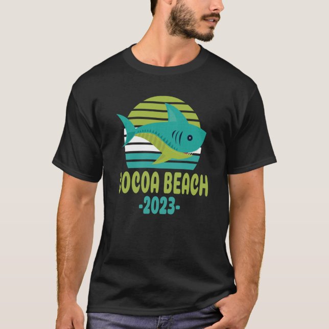 2023 Cocoa Beach Florida Shark T-Shirt (Vorderseite)