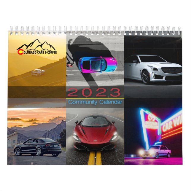 2023 Colorado Cars & Coffee Calendar Kalender (Titelbild)