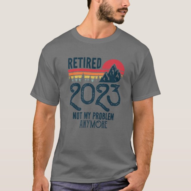 2023 erschöpft Nicht mein Problem noch lustiger Rü T-Shirt (Vorderseite)