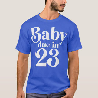 2023 fälliges Baby Announcemen für Schwangerschaft T-Shirt