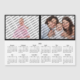 2023-Familie Portrait Custom Magnetic Calendar Magnetkarte