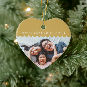 2023 FAMILY-FOTO, niedliche Jakobskante Keramik Ornament