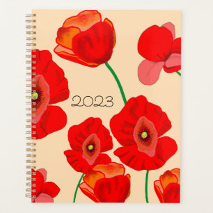 2023 Feldplaner für rotes Mohn Planer