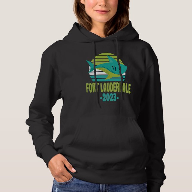 2023 Fort Lauderdale Florida Shark Hoodie (Vorderseite)