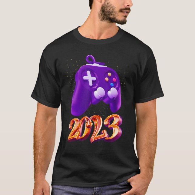 2023 Gaming Level Unlock Video Game Controller B T-Shirt (Vorderseite)