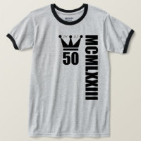 2023 Geboren 1973 römische Zahlen 50 Jahre alt