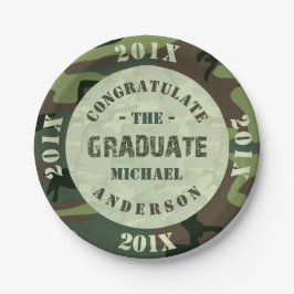 2023 Graduation Party - individuelle Camouflage Pappteller