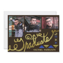 2023 Graduationspartei Gold Typografie Modernes Fo