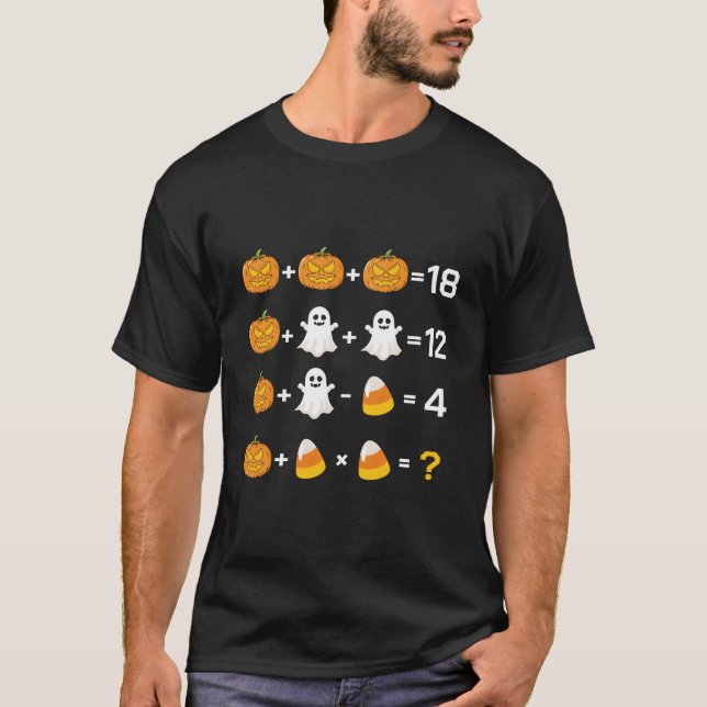 2023 Halloween Order Of Operations Quiz Math Teach T-Shirt (Vorderseite)
