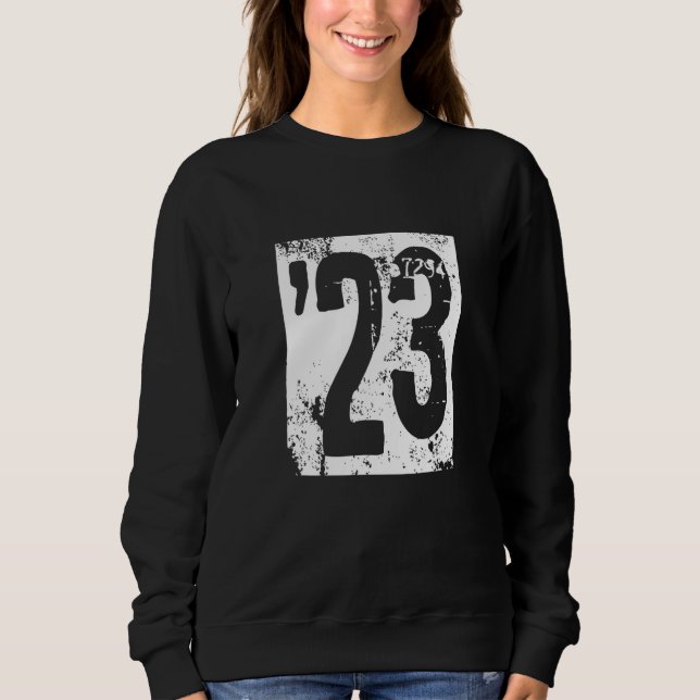 2023 Have a Grungy Punky NewYear Retro Style Sweatshirt (Vorderseite)