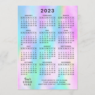 2023 Imitate des Kalenderjahres Holographic Ombre Programm