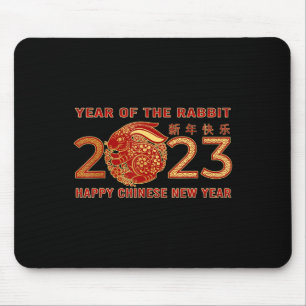 2023 Jahr des Kaninchen Zodiac Chinesisch Neujahr Mousepad