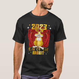 2023 Jahr des Kaninchens Chinesischer Zodiaksign P T-Shirt