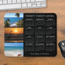 2023 Kalender 3 Foto Personalisiert Schwarz