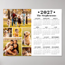 2023 Kalender 6 FotoCollage Personalisiertes Poste