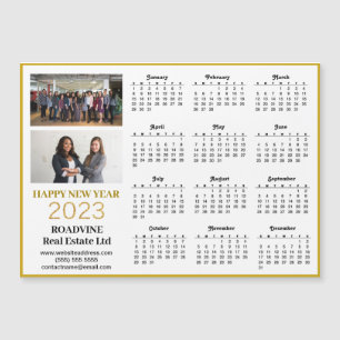 2023 Kalender Business Foto Moderne Magnetkarte