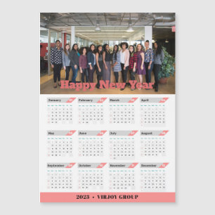 2023 Kalender Business Foto Rose Gold Magnet