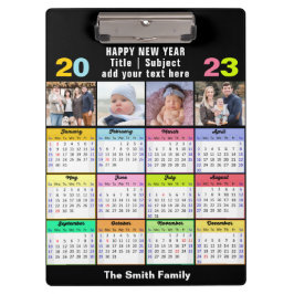 2023 Kalender Custom Family 4 Foto Modern Klemmbrett