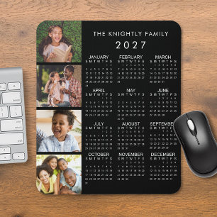 2023 Kalender Familie 4 Foto Personalisierte Farbe Mousepad