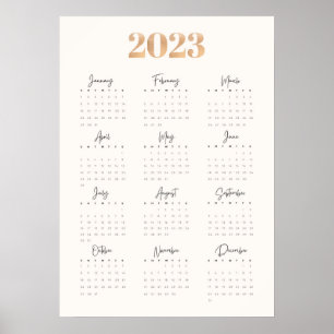 2023 Kalender Poster