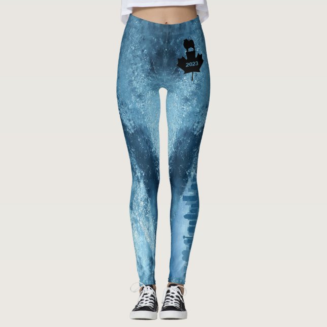 2023 KCC Natl Specialty Logo Leggings Calgary Sky (Vorderseite)