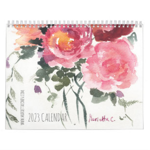 2023 Mittelformat, weißer Kalender