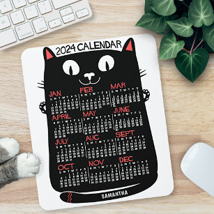 2023 Monatlicher Kalender Mittelalterliche Schwarz Mousepad