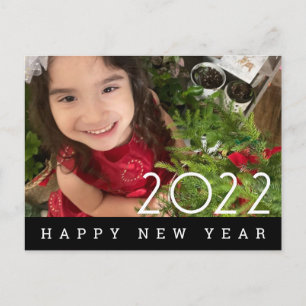 2023 Neujahrs-Fotokarte einfach Postkarte