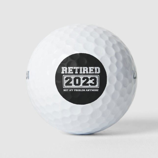 2023 nicht mehr mein Problem Golfball (Vorderseite)