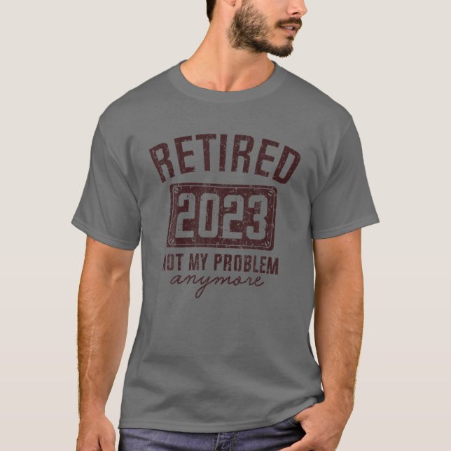2023 nicht mehr mein Problem Vintager T-Shirt (Vorderseite)