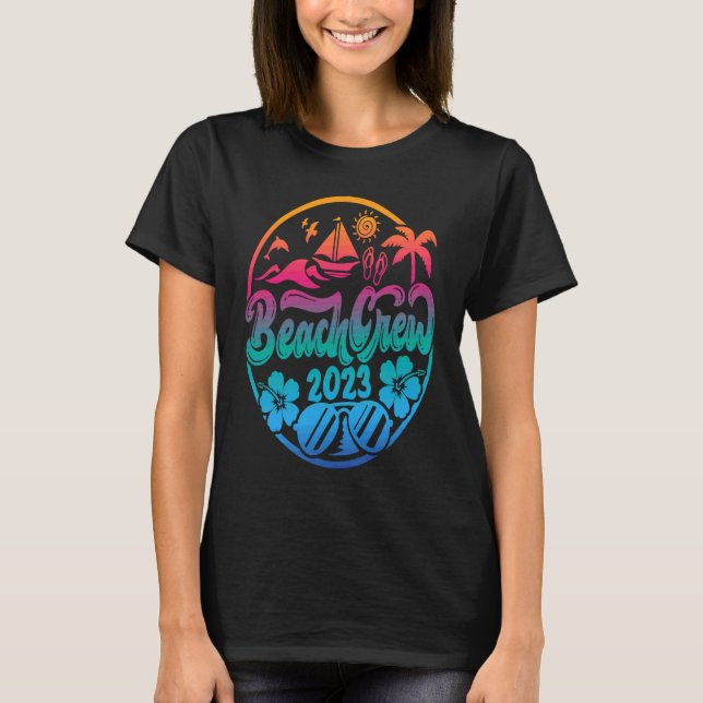 2023 passende Strand-Crew T-Shirt (Vorderseite)