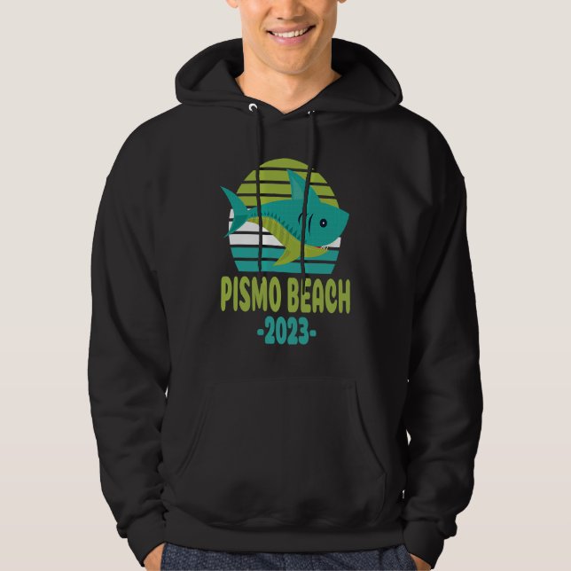2023 Pismo Beach California Shark Hoodie (Vorderseite)