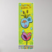 2023 Poster - Es regnet Blume - Buellton.Art