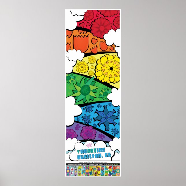 2023 Poster - Regenbogen-Blume - Buellton.Art (Vorne)