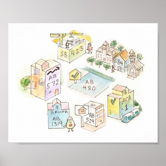 2023 Rechnungen für Wohnungen Poster (Vorne)