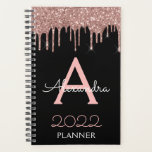 2023 Rose Gold - Schwarz-Rosa-Schwarz-Glitzer-Mono Planer<br><div class="desc">2023 Rose Gold - Rosa und Schwarz Sparkle Glitzer Monogram Name and Initial Spiral Notebook. Das macht den perfekten 16 Geburtstag,  Hochzeit,  Brautparty,  Jubiläum,  Babydusche oder Junggeselinnen-Abschied Geschenk für jemanden,  der Lieben glamourösen Luxus und schicke Stile.</div>
