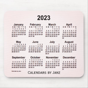 2023 Sangria Rauchkalender von Janz Mouse Pad Mousepad