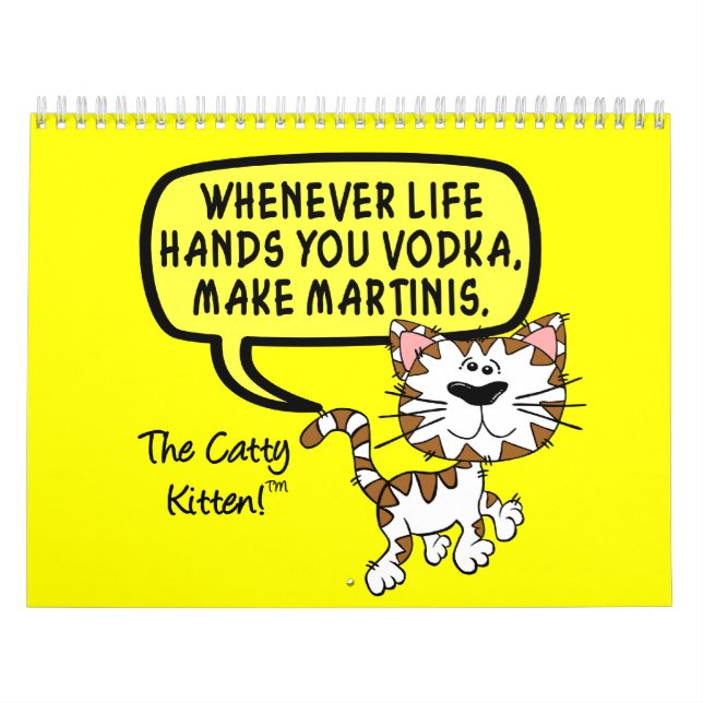 2023 Sarcastic Kitten Spaß Kalender (Titelbild)