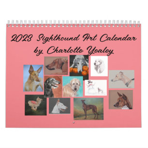 2023 Sighthound Dog Art Kalender