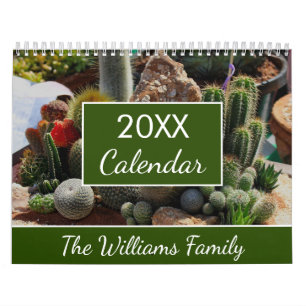 2023 Succulents Cactus Lovers Personalisiert monat Kalender