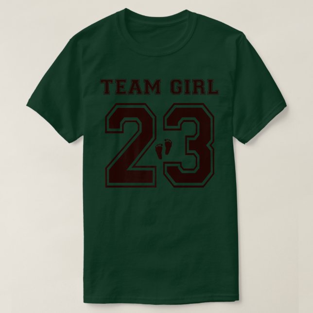 2023 Team Girl Gender Reveal Girl Baby Shower Adop T-Shirt (Design vorne)