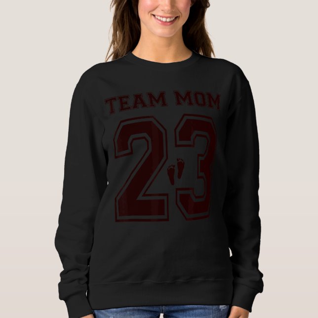 2023 Team Mama Schwangerschaft IV Reveal Baby Show Sweatshirt (Vorderseite)