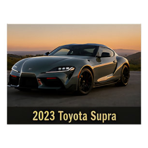 2023 Toyota Supra moderner japanischer Sportwagen  Poster